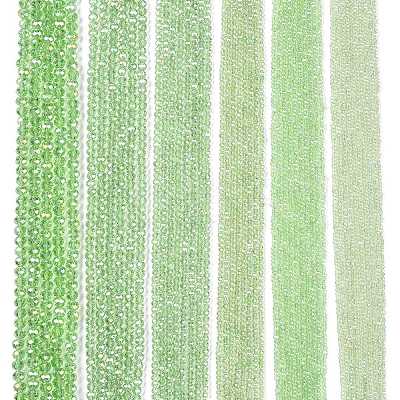 Electroplate Glass Beads Strands X-EGLA-A044-T8mm-B09-1