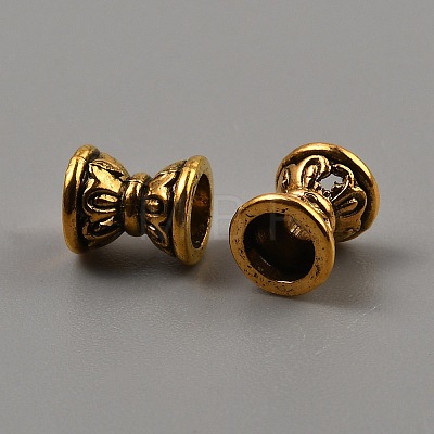 Tibetan Style Alloy Bead Caps FIND-WH0291-09A-AG-1