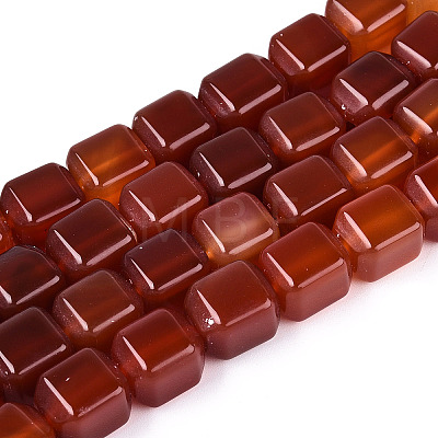 Natural Carnelian(Dyed & Heated) Beads Strands G-N353-03A-03-1