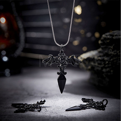 30Pcs Gothic Style Alloy Pendents FIND-SC0004-02-1