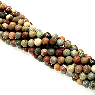 Natural Ocean Agate/Ocean Jasper Beads Strands G-G716-03-6mm-1