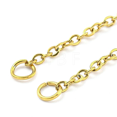 304 Stainless Steel Cable Chains Necklace Makings AJEW-P119-04A-G-1