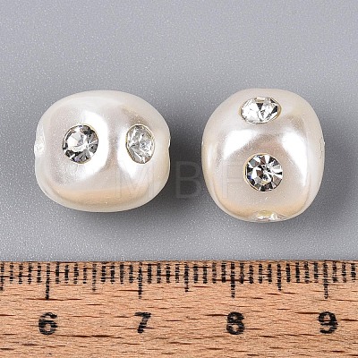 ABS Plastic Imitation Pearl Beads SACR-T017-77B-1