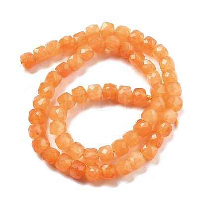 Natural Quartz  Imitation Orange Aventurine Beads Strands G-C179-B17-01-1