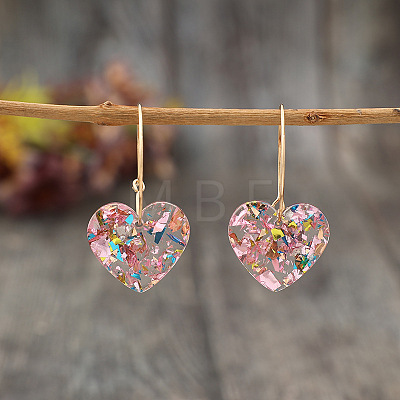 Resin Hoop Earrings FS-WG60B6C-01-1