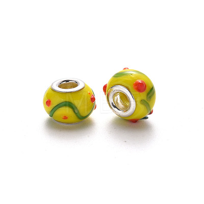 Handmade Lampwork European Beads LPDL-N001-007-B07-1