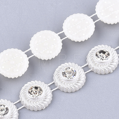 ABS Plastic Imitation Pearl Beaded Trim Garland Strand AJEW-S073-32-1