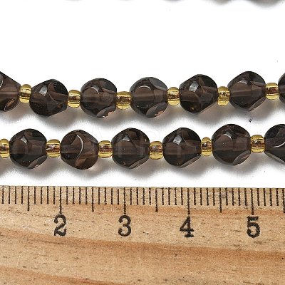 Natural Ice Obsidian Beads Strands G-K387-A09-01-1