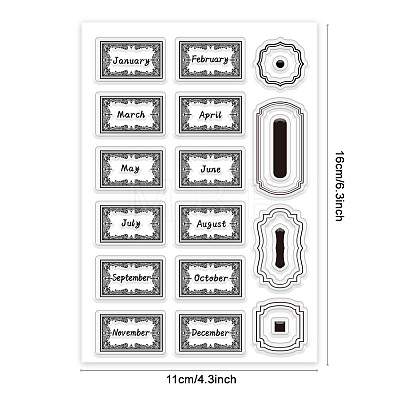 Custom PVC Plastic Clear Stamps DIY-WH0618-0182-1