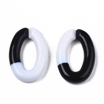 Two Tone Opaque Acrylic Linking Rings OACR-S038-035-1