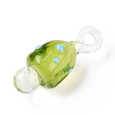 Handmade Lampwork Pendants LAMP-T021-23E-1