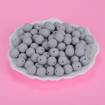 Round Silicone Focal Beads SI-JX0046A-83-1