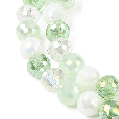 Electroplate Glass Beads Strands EGLA-D300-06-6mm-23-1