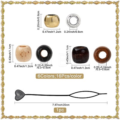 Plastic Topsy Tail Hair Styling Braiding Tool OHAR-FS0001-03-1