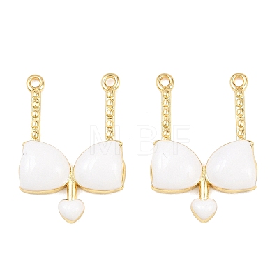 Brass Enamel Pendants KK-B167-03G-02-1