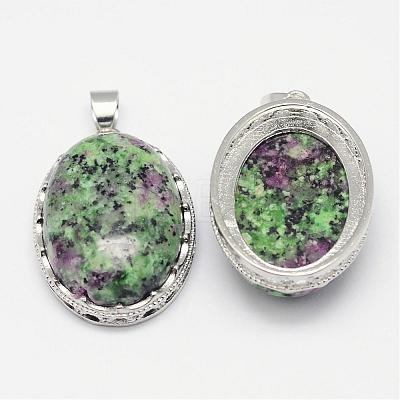 Natural Ruby in Zoisite Pendants G-D851-31-1