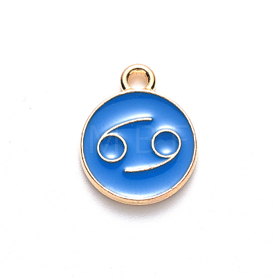 Alloy Enamel Pendants LS-ENAM-S124-01A-02D-1