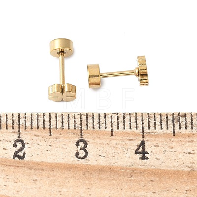 304 Stainless Steel Stud Earrings for Women EJEW-E603-05B-G-1