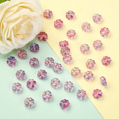 100Pcs Transparent Czech Glass Beads GLAA-CJ0001-55-1