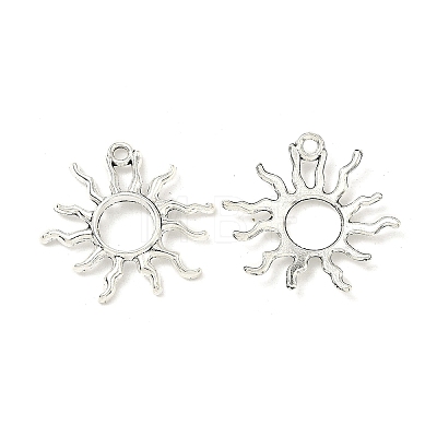 Tibetan Style Alloy Sun Pendants TIBEP-M020-09AS-1