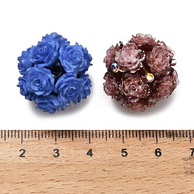 Polymer Clay Rhinestone Beads RESI-D015-01-1