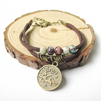 12 Constellations Alloy Charm Bracelets FS-WG9C3CD-04-1