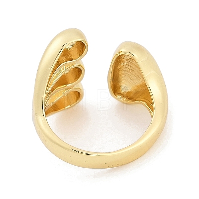 Brass Cuff Rings RJEW-U030-02G-04-1