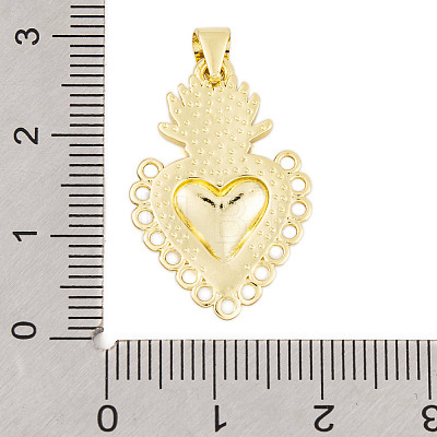 Rack Plating Brass Enamel Pendants KK-P269-08G-01-1