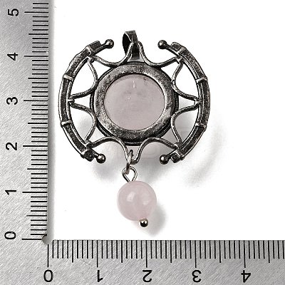 Natural Rose Quartz Pendants GG-CBA7610-03AS-06-1