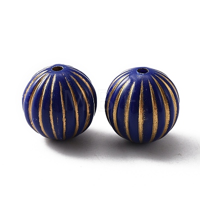 Plating Acrylic Beads KY-WH0046-04F-1
