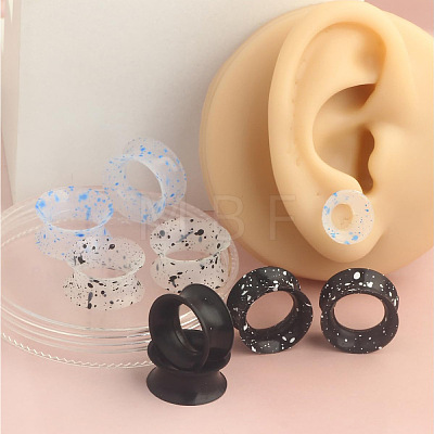 4 Pairs 4 Colors Silicone Ear Gauges WG56CA4-07-1