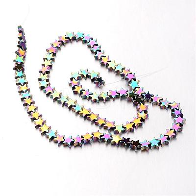 Electroplate Non-magnetic Synthetic Hematite Bead Strands G-F300-24B-02-1