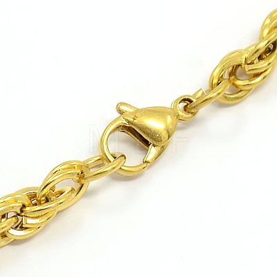 Fashionable 304 Stainless Steel Rope Chain Bracelet Making STAS-A028-B054-1