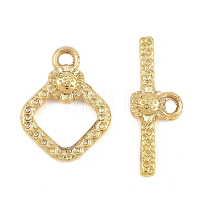 Brass Toggle Clasps KK-G548-34D-G-1