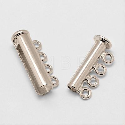 Alloy Magnetic Slide Lock Clasps PALLOY-P103-03P-1