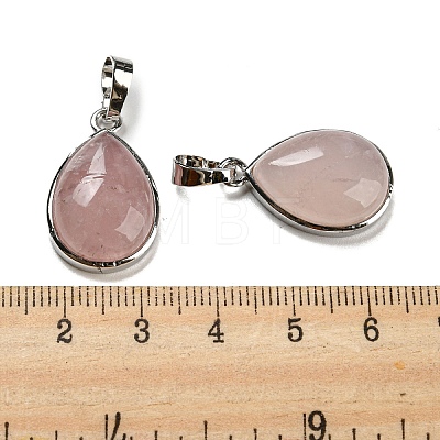 Natural Rose Quartz Pendants G-I358-B18-1