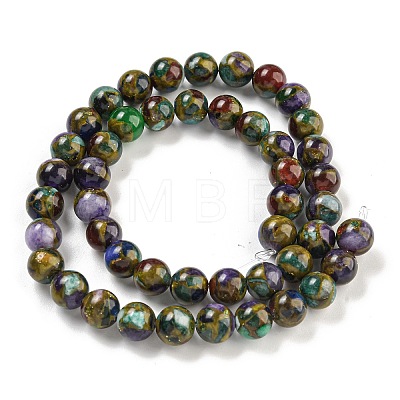 Synthetic Gold Clinquant Stone Beads Strands G-P549-A01-01B-1