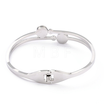 304 Stainless Steel Bangles BJEW-O184-14-1