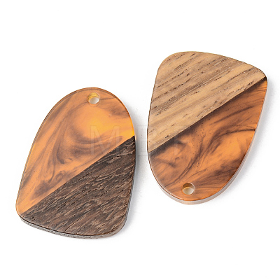 Resin & Walnut Wood Pendants RESI-S389-042A-A01-1