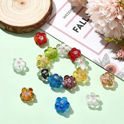 15PCS Handmade Lampwork Beads LAMP-YW0001-66A-1