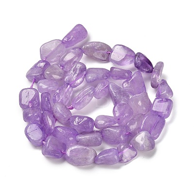 Natural Amethyst Beads Strands G-P497-01E-22-1