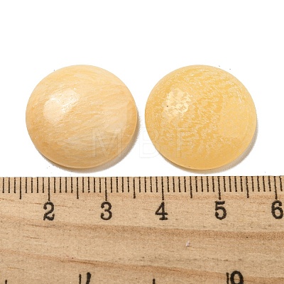 Natural Yellow Jade Cabochons G-C115-02A-31-1