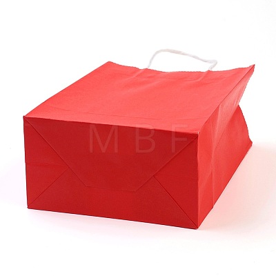 Pure Color Kraft Paper Bags AJEW-G020-C-12-1