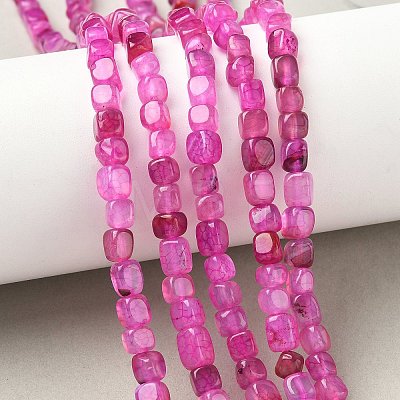 Natural Dragon Veins Agate(Dyed & Heated) Beads Strands G-G177-E14-03-1