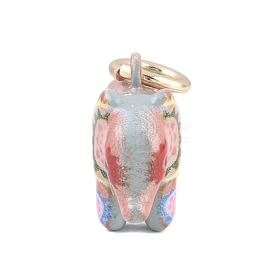 Printed Brass Pendants KK-CBA637E-01G-04-1