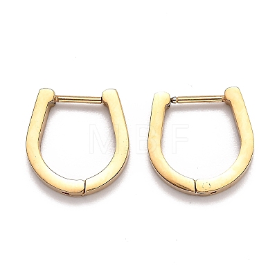 304 Stainless Steel Huggie Hoop Earrings STAS-J033-14A-G-1