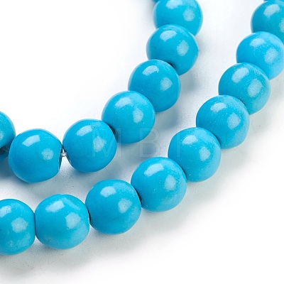 Synthetic Turquoise Beads Strands X-TURQ-G106-8mm-02F-1