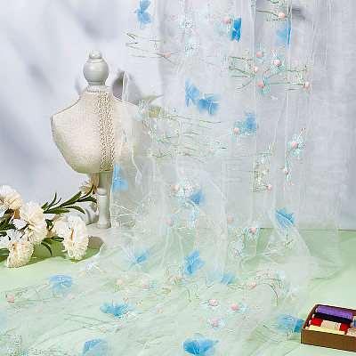 Polyester Mesh Fabric DIY-WH0622-578B-1