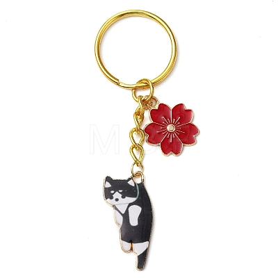 Alloy Enamel Pendants Keychain KEYC-JKC00885-1