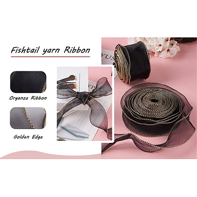 Yilisi 2 Cards 2 Style Organza Ribbon OCOR-YS0001-08A-1